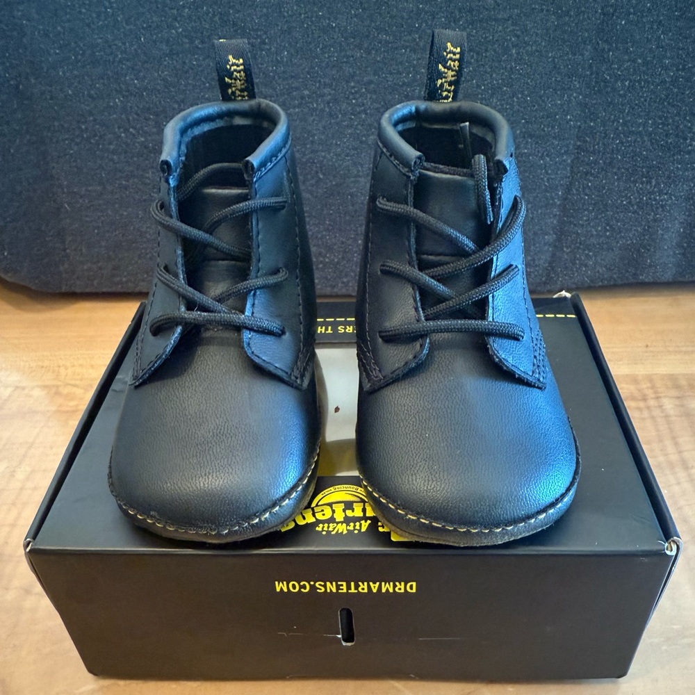 Dr. Martens Black Kids Boots